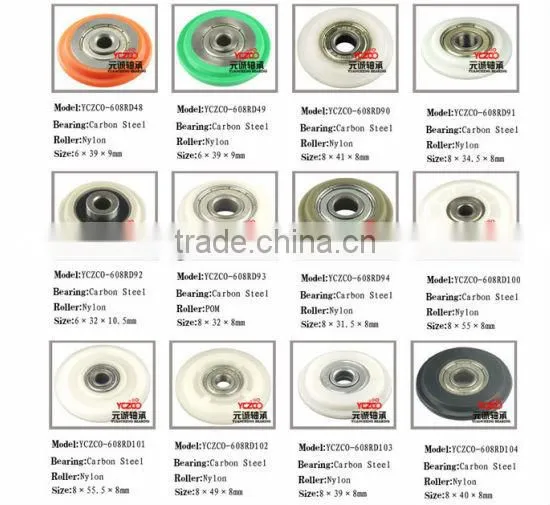 Long life closet roller,pulley wheels for sliding door wardrobe/closet
