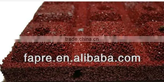 45mm Outdoor Walkway Wear-resistance Playground Surface Rubber Tile for Children