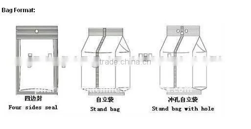 Vertical automatic packing machine/potato chips packing machine with ten heads/chips snack packing machine