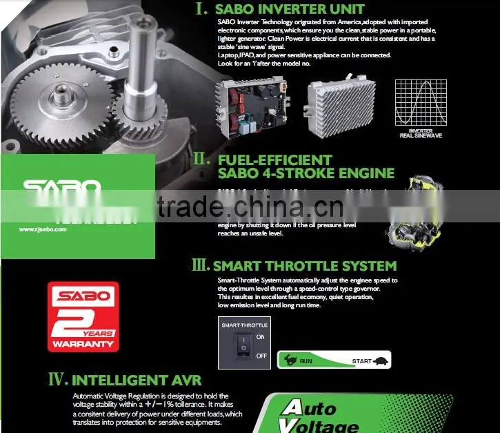 Sales Promotion for1500w Sine Wave Digital Inverter Gasoline Generator with 100% copper