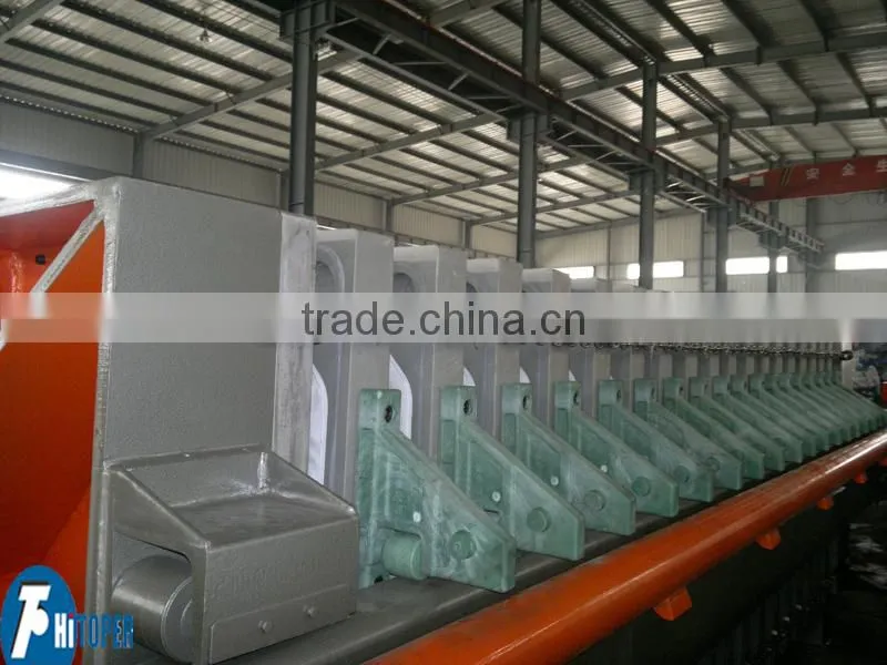sludge drying process, recessed chamber filter press, once opened automatic filter press