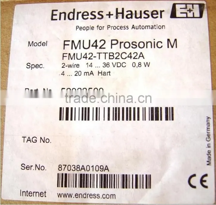 Endress Hauser Liquid Level Transmitter