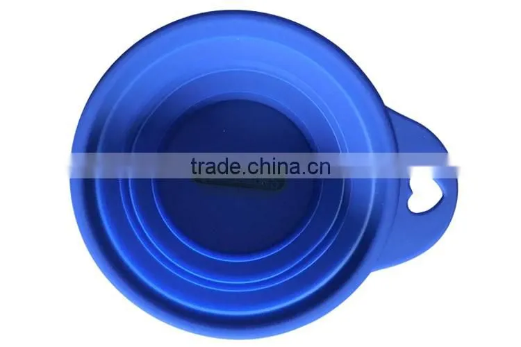 wholesale factory Pet's gift Pure silicone dog bowl with custom logo