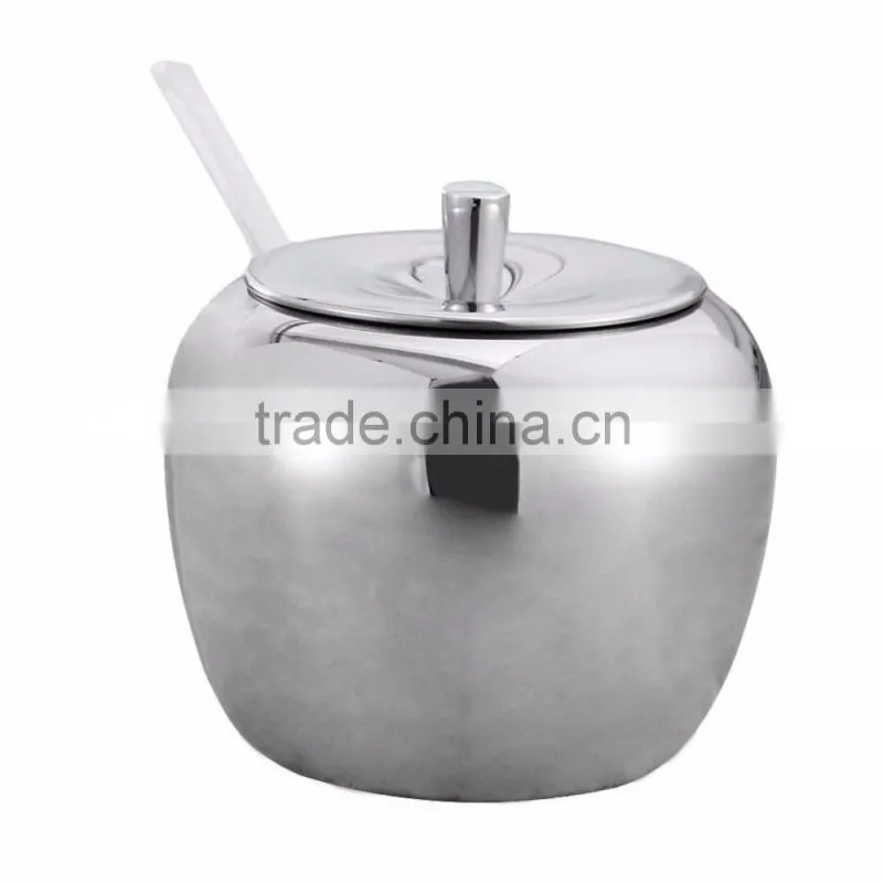 2016 3 Pieces Stainless Steel Spice Container Set With Rack