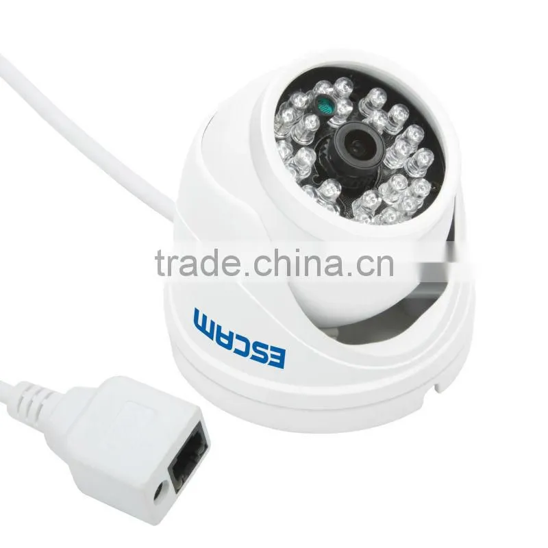 Hot-selling Cheap ESCAM Peashooter QD520 HD720P P2P Cloud IP IR Dome CCTV Camera For Wholesale