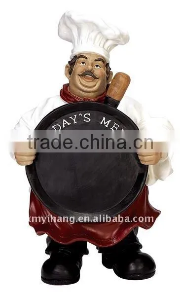 french fat chef chalk board Menu Sign Board