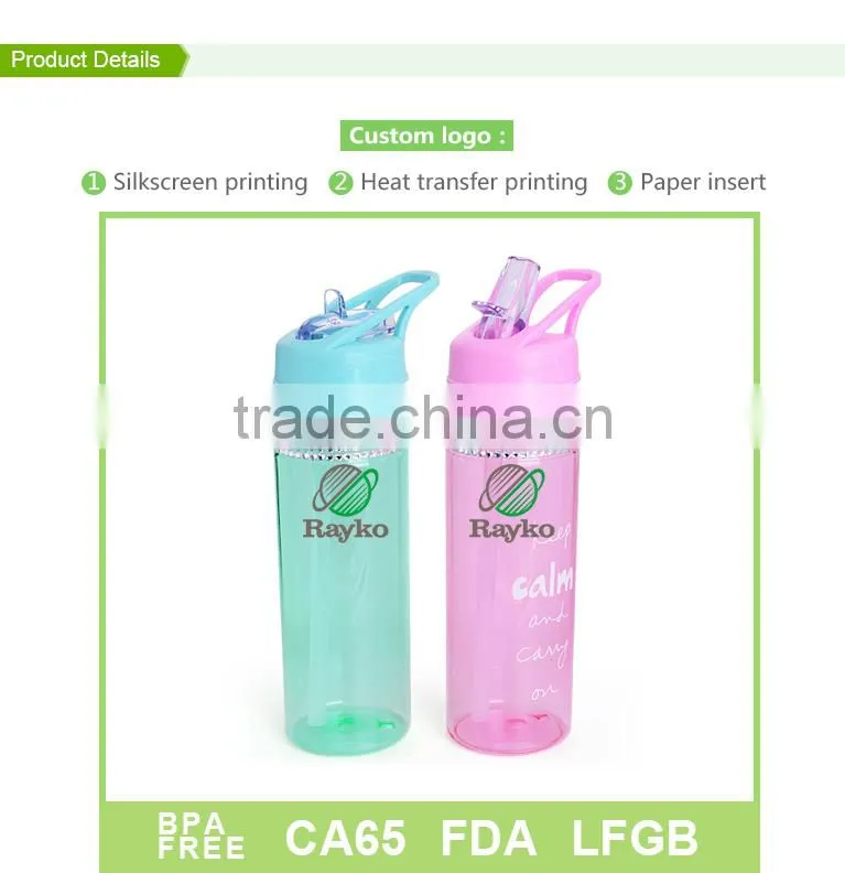 Best gift diamond design tritan water bottle