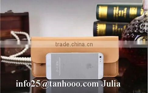 Handmade leather wallet/women slim wallet money clip