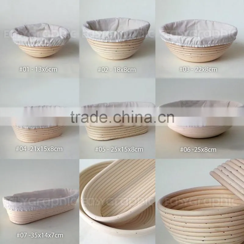 Rattan banneton made in Vietnam / bread proofing basket