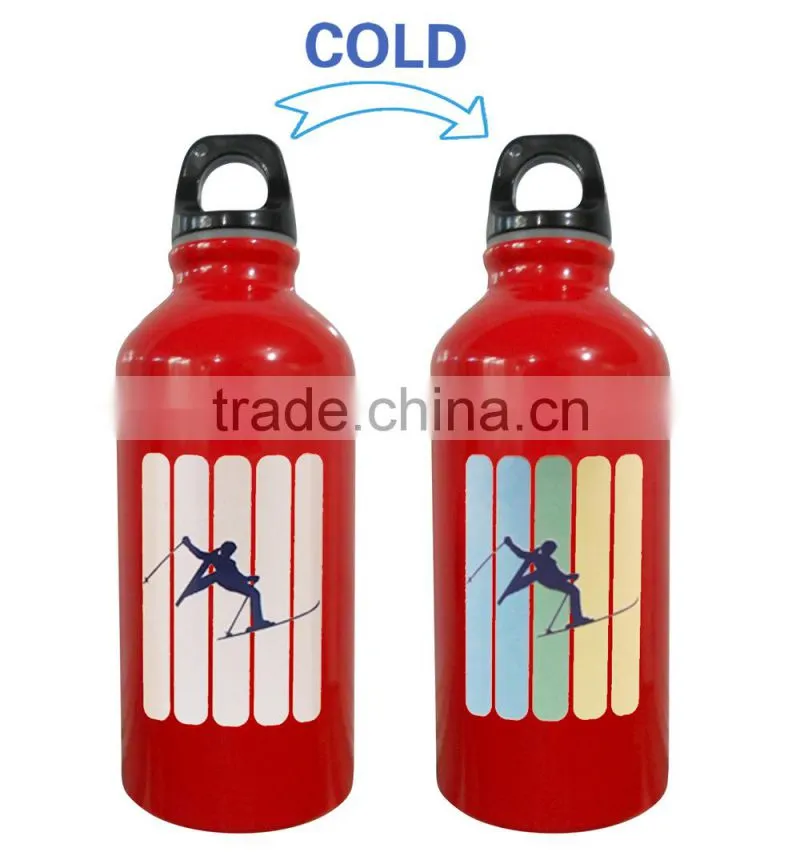 500ml Promotional Aluminum Drinking Cold Color Changing Water Bottle