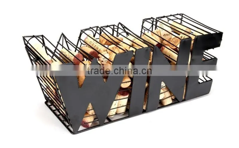 Wholesale Metal Red Wine Bottle Cork Storage bag Storage holders