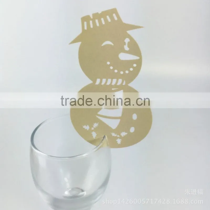 party favors supplier wine glass card laser cut wedding place card