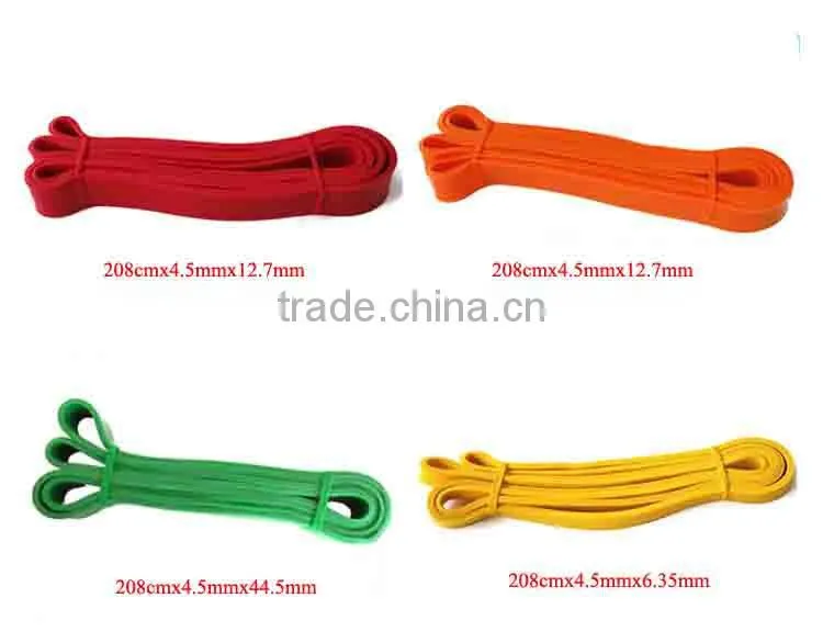 100% Latex loop Resistance bandsPull Up Power Lifting Jump Band natural latex Strength Resistance Band