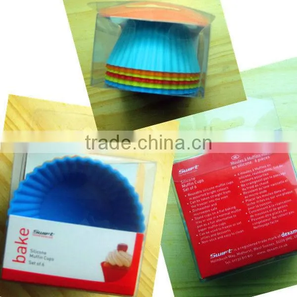 SS4001 Set of 6 Silicone muffin cups/Cake Tools