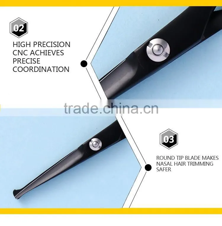 CS-50BB 5inch round tip ergonomic handle dog grooming scissors