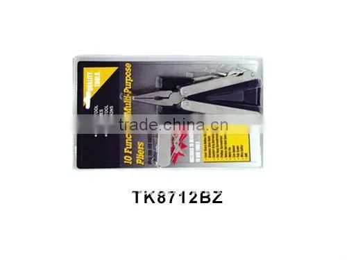 2014 new Hardware multi function stainless steel plier hand tools with blister card TK006