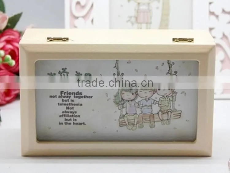 Popular cute beautiful wood jewellery box
