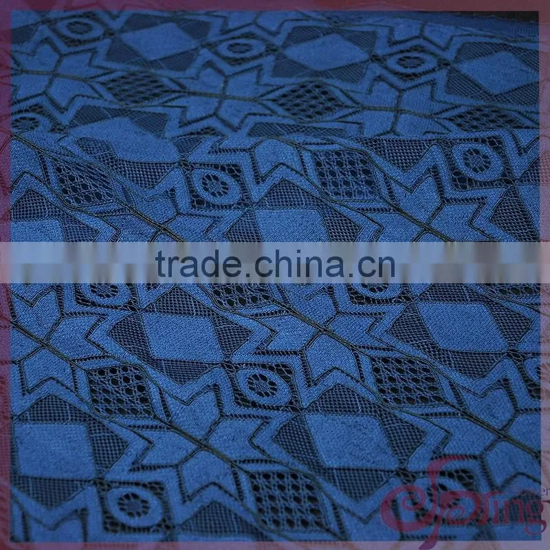 2 colors colorful floral warp knitting lace,jacquard cotton nylon cord lace fabric for dress