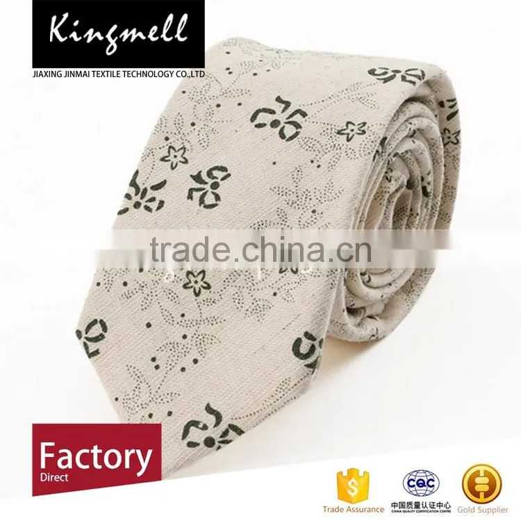 Digital printing flowers custom-made cotton men's ties