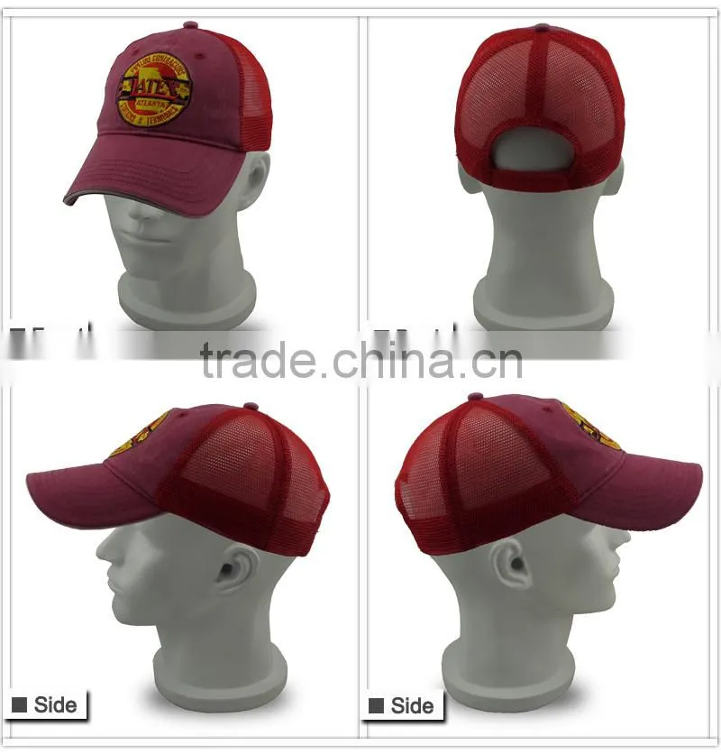 high quality handmade embroidered worn-out baseball cap