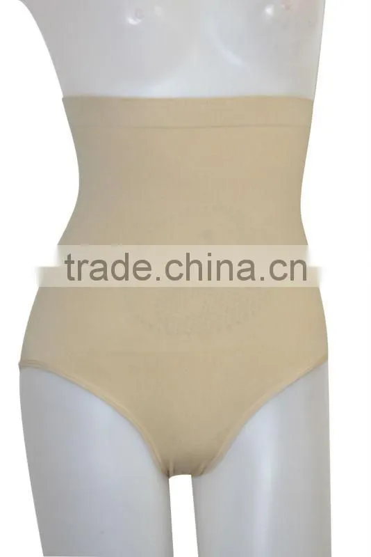 High waist seamless shaping panty for fat women / slim shape panty