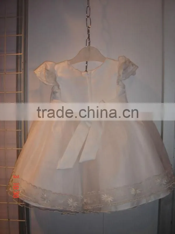 baby girl wedding dress white dress a-line dress