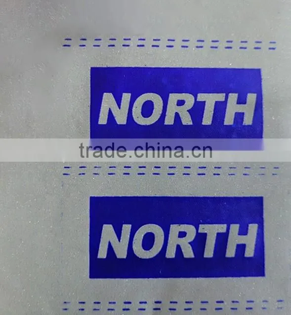 Reflective pringting letters be sewn on safety vest or shirt