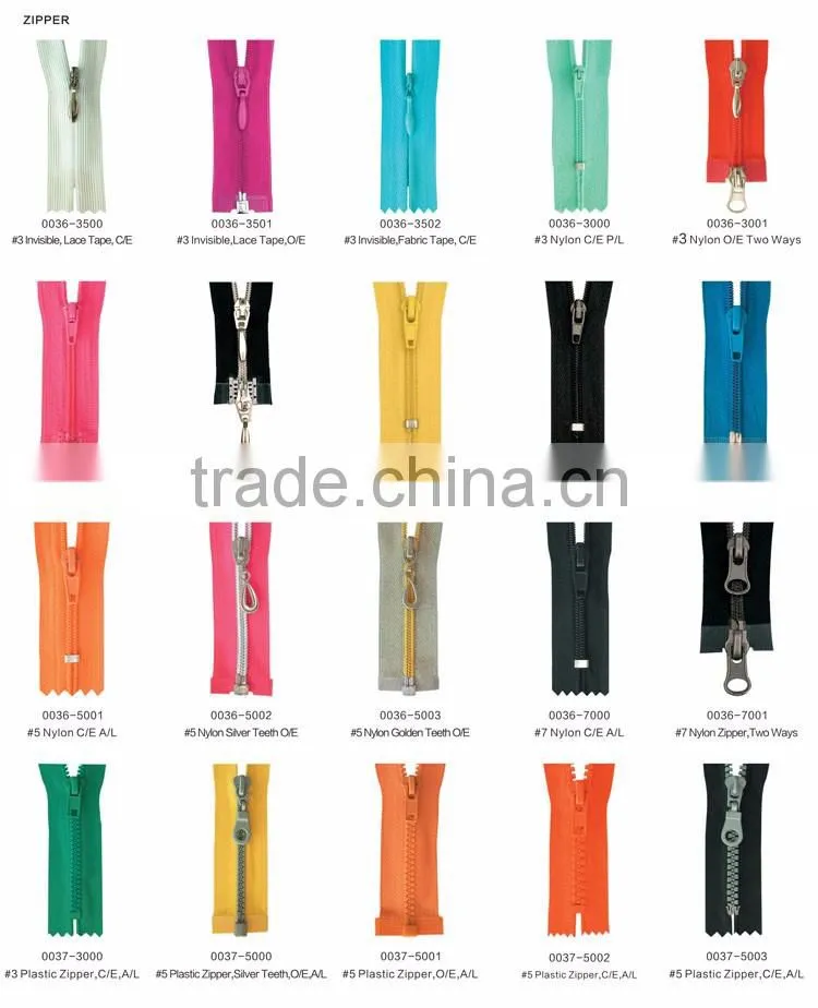 Low price Fancy nylon reverse reflective tape zipper with reversible slider