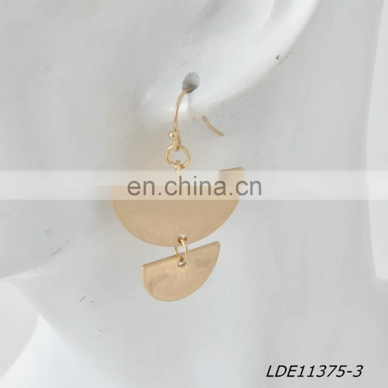 Moon Earring Geometric Earrings Half Circle Earrings