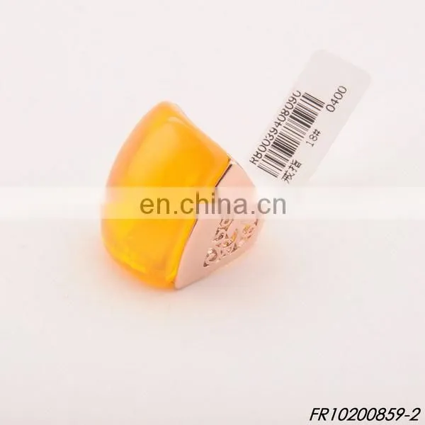 Fancy gold gem stone sparkling ring fashion engagement ring jewelry
