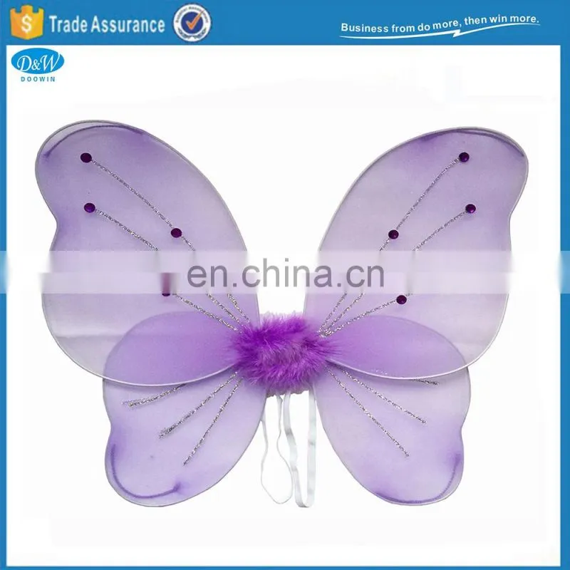 Large Party Polyester Black Fairy Wings for Adults Party Dress