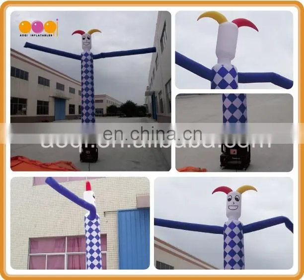 top quality cheap inflatable air dancer slim clown inflatable toy for promotion