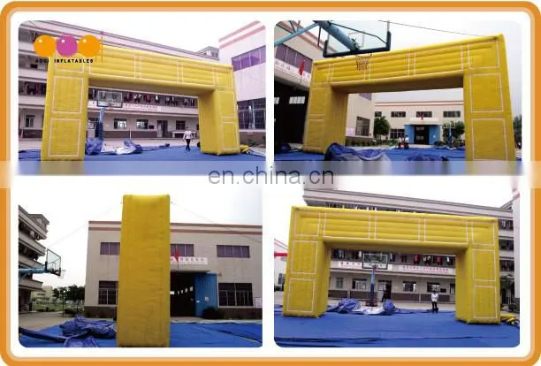 Inflatable n-shaped big outdoor entrance arch for sale