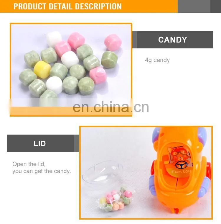 Cheap Cartoon Pull Line Plane Candy Machine Toys