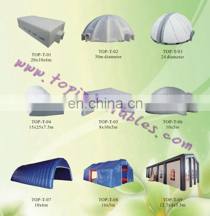 inflatable tent in advertising giant for sport party