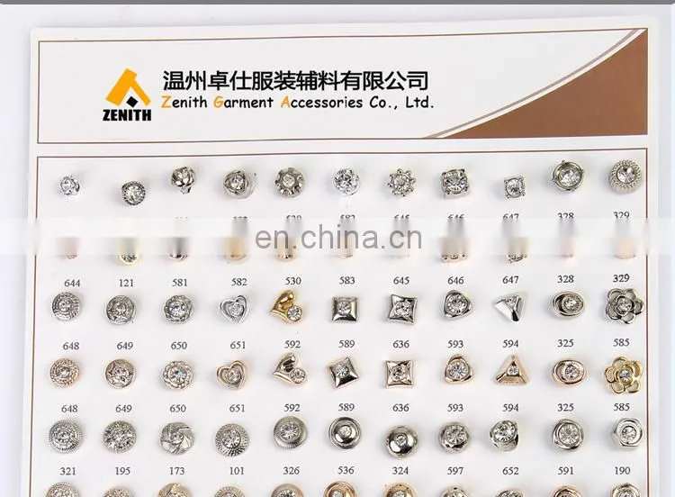 Abs Plastic Rhinestone Button BA60175
