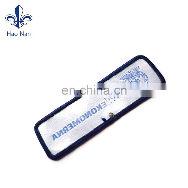 Fashion customized high quality 100% polyester fabric woven labels