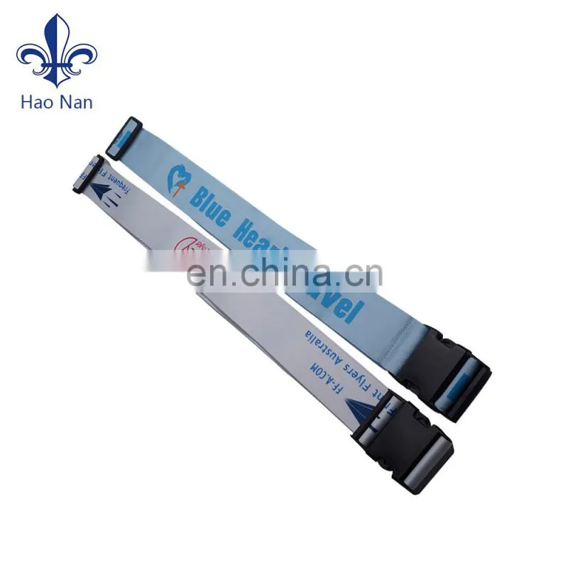 cheap promotion custom elastic luggage strap with metal buckle