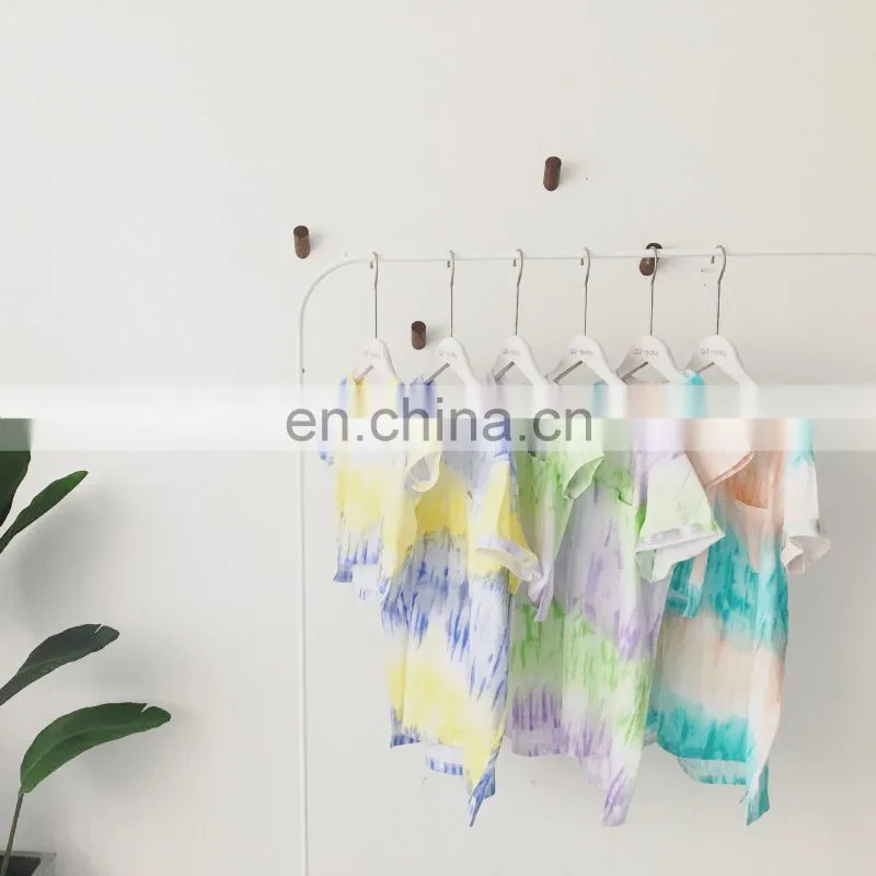 Girl Fashion Summer Cotton Tie Dye T-shirt From China