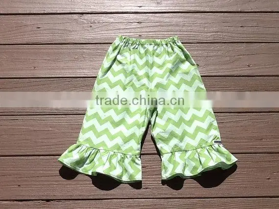 Two tier ruffled shorts for little girls, little girls shorts, girls capri pants, girls ruffled capris, little girls summer shor