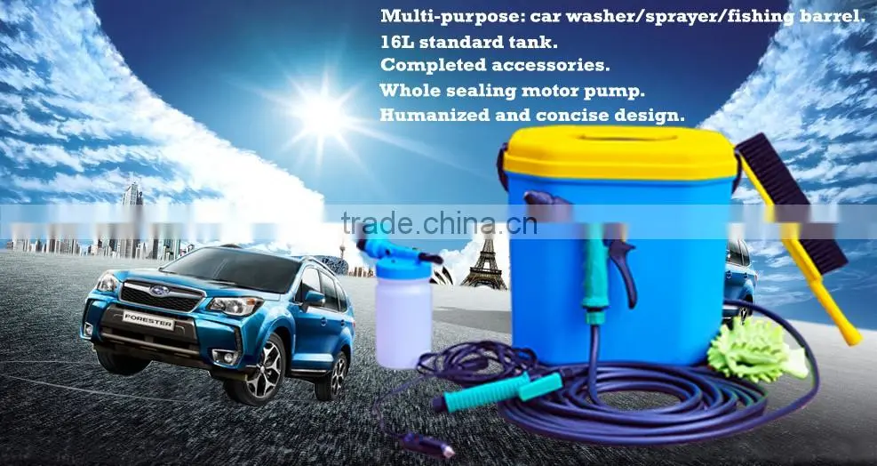 (73020) 16L tank mutipurpose 12V battery portative best washing machines