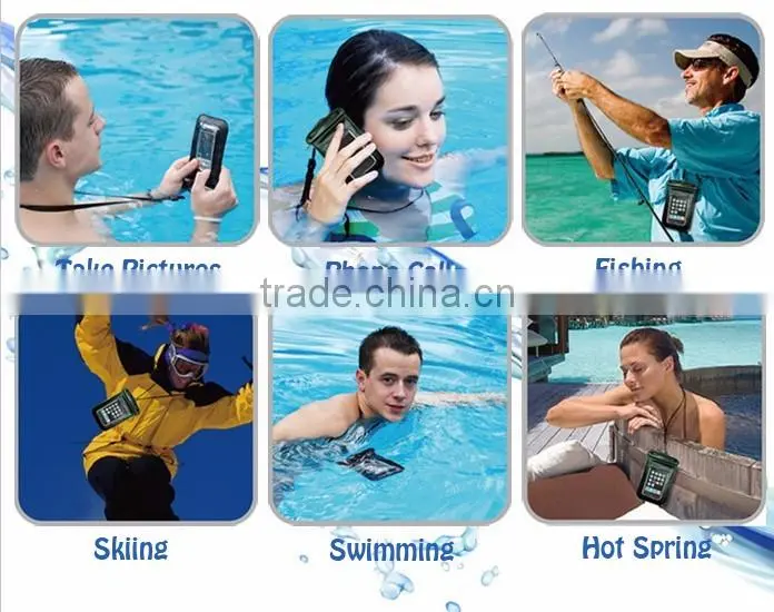 Plastic clear pvc waterproof bag for camera