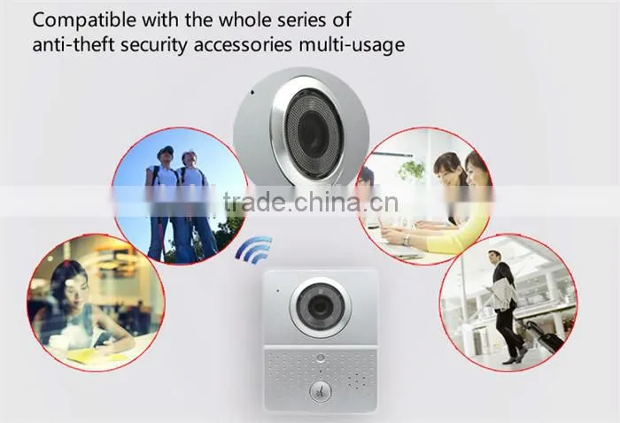 Smash hit video wireless door bell with 110 degree angle lens,supports wifi remote viewing and answering via app on smartphone