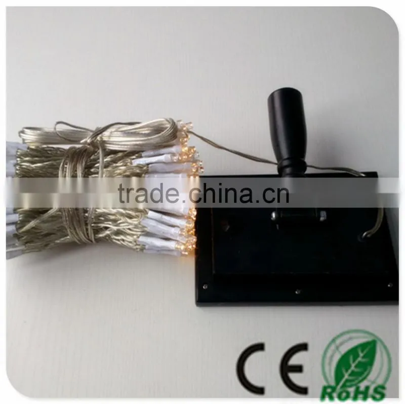 solar christmas decoration string light with 8function controller power supply