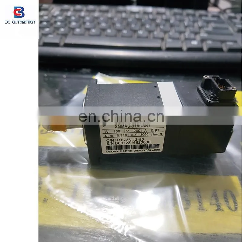 Original new electric engine motor Yaskawa 100W SGMAS-01ACAB1 AC servo motor price
