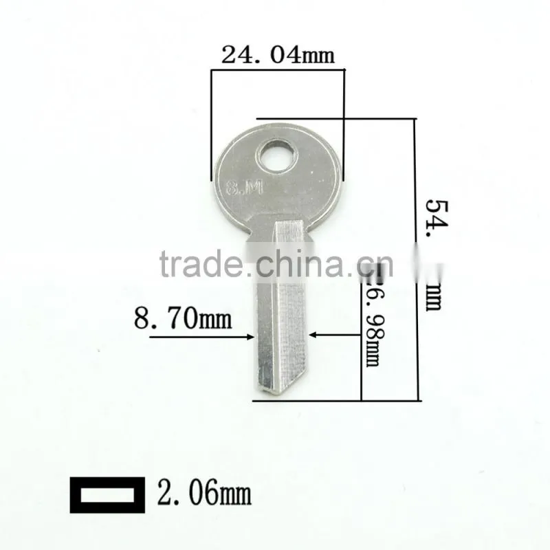 8.M High quality door key blank
