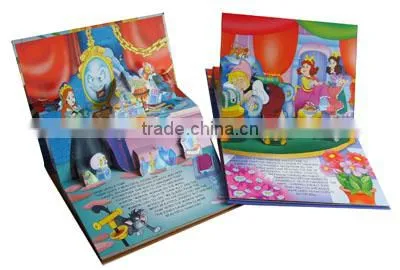Custom coloring child pop up hardcover book printing