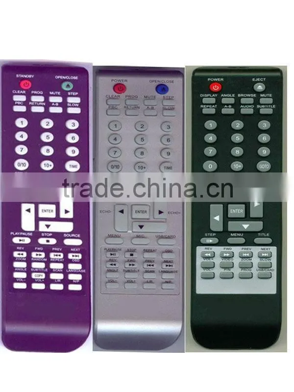 Common model with flat case IR TV remote control for Middle-East, EU, Africa, South America market