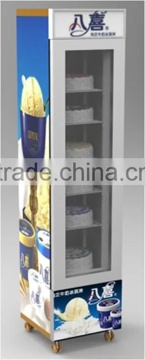 21L~105L glass door upright freezer with CE CB