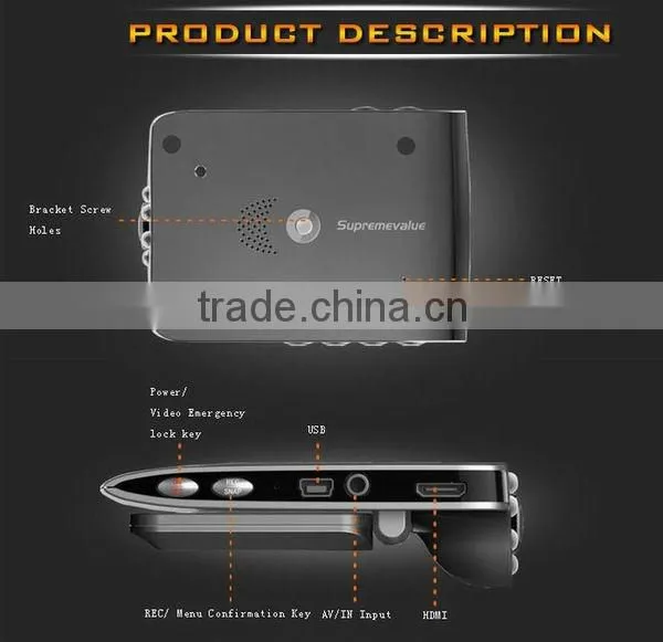 Porcelain Fashion IR FHD Car DVR Recorder